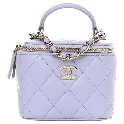 Chanel lambskin light purple